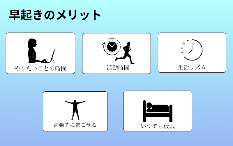 休日に早起きをするメリット